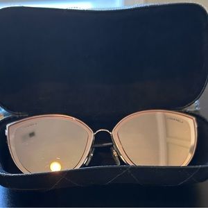 REAL Chanel Rose Gold Cat eye sunglasses